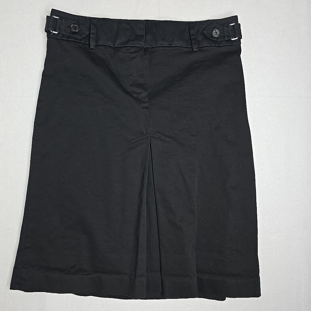 Zara Basic Black Pleated Pencil Skirt S Career Work Business Above Knee‎